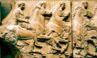 Reitergruppe aus dem Südfries des Parthenon