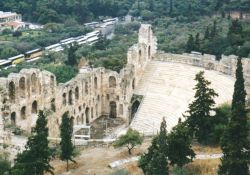 Athen: Odeion des Herodes Atticus