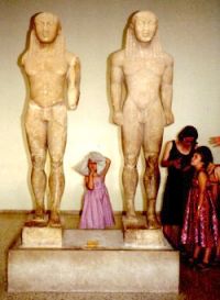 Kleobis und Biton im Museum von Delphi