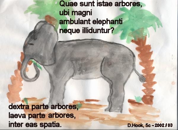 Quae sunt istae arbores - Elephant mit Bäumen von D.Hook