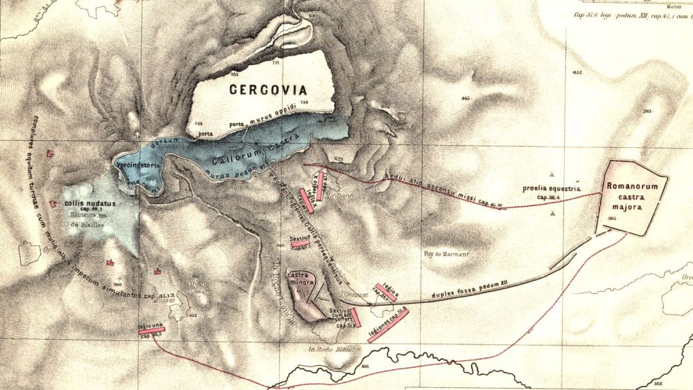 Lageplan von Gergovia