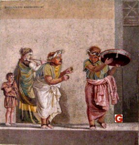 Mosaik des Dioskurides von Samos: Musikanten